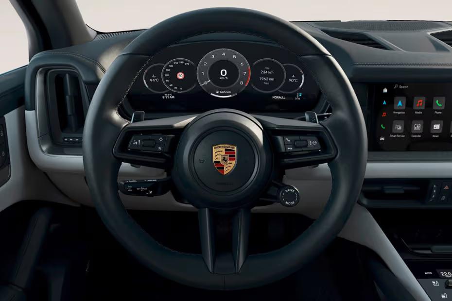 Porsche Cayenne 2026 Steering Wheel with Brand Emblem Porsche Cayenne 2026 Steering Wheel with Brand Emblem