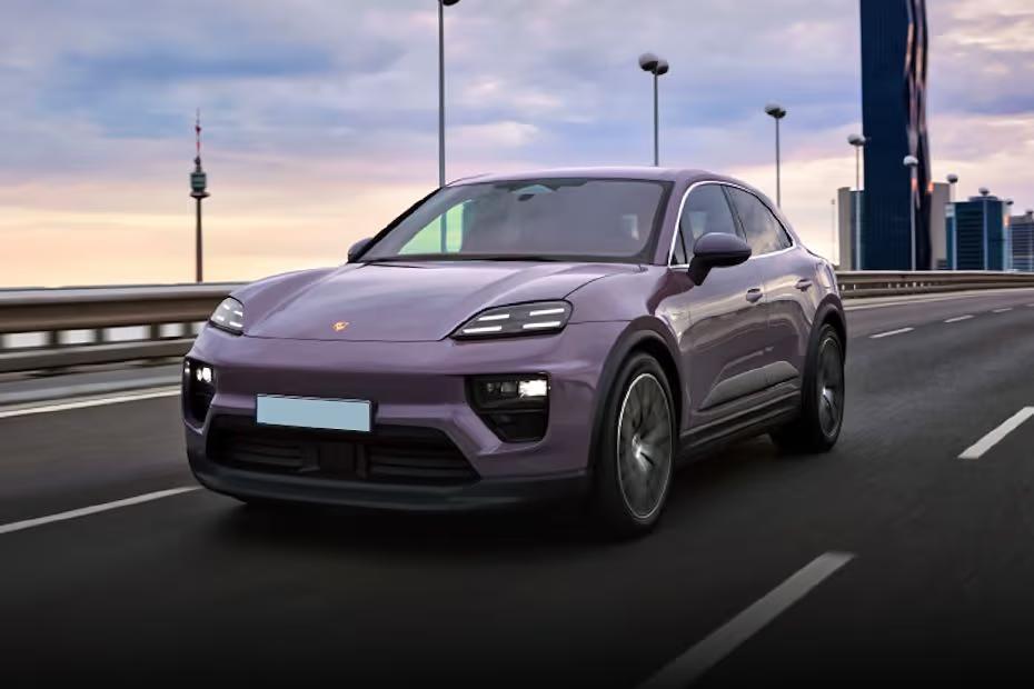 Porsche Macan Electric 2026 Front Left Side Angle View Porsche Macan Electric 2026 Front Left Side Angle View