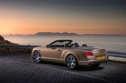 Bentley Continental GT Convertible Left Side Rear View Bentley Continental GT Convertible Left Side Rear View