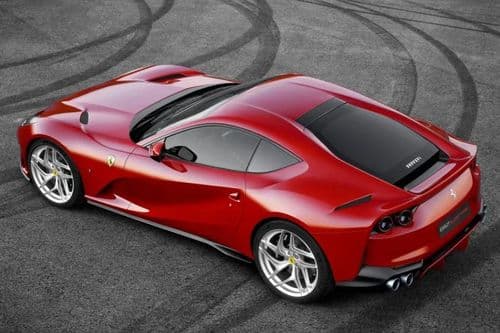 Ferrari 812 Superfast Left Side Rear View Ferrari 812 Superfast Left Side Rear View