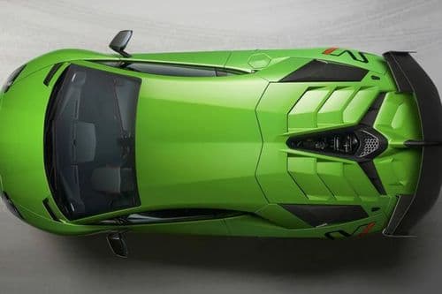 Lamborghini Aventador SVJ Top View Lamborghini Aventador SVJ Top View