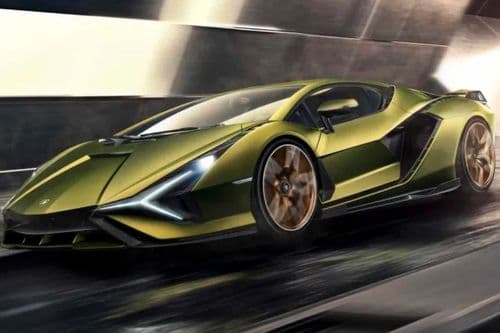 Lamborghini Sian FKP 37 Left Side Front View Lamborghini Sian FKP 37 Left Side Front View