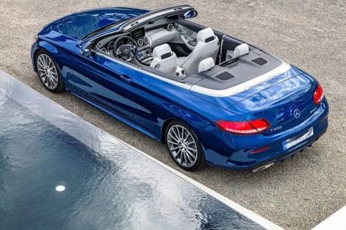 Mercedes-Benz C-Class Cabriolet Left Side Rear View Mercedes-Benz C-Class Cabriolet Left Side Rear View