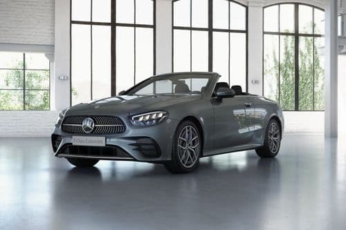 Mercedes-Benz E-Class-Cabriolet Left Side Front View Mercedes-Benz E-Class-Cabriolet Left Side Front View