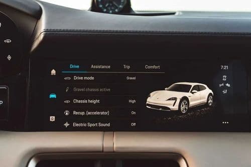 Porsche Taycan Cross Turismo Infotainment System Porsche Taycan Cross Turismo Infotainment System