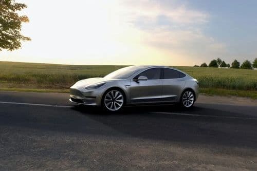Tesla Model 3 Left Side View Tesla Model 3 Left Side View