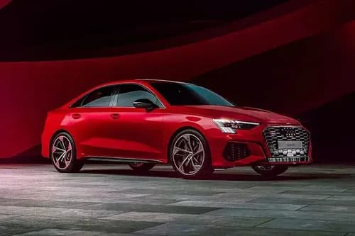 Audi S3 Sedan 2024 Right Side Front View Audi S3 Sedan 2024 Right Side Front View