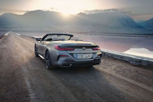 BMW 8 Series Convertible Rear View BMW 8 Series Convertible Rear View