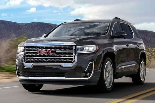 GMC Acadia Denali 2024 Left Side Front View GMC Acadia Denali 2024 Left Side Front View