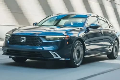 Honda Accord E HEV 2024 Left Side Front View Honda Accord E HEV 2024 Left Side Front View