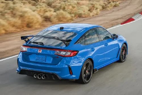 Honda Civic Type R 2024 Back Side View Honda Civic Type R 2024 Back Side View
