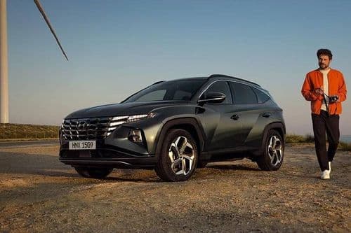 Hyundai Tucson 2024 Left Side Front View Hyundai Tucson 2024 Left Side Front View