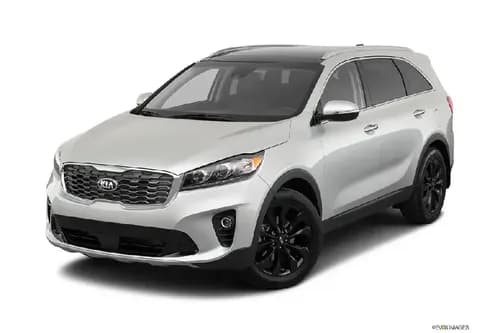 Kia Sorento 2024 Left Side Front View Kia Sorento 2024 Left Side Front View