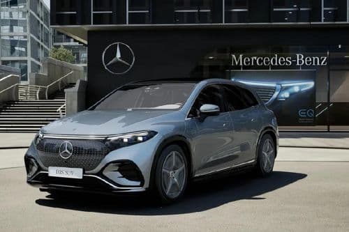 Mercedes-Benz EQS Left Side Front View Mercedes-Benz EQS Left Side Front View