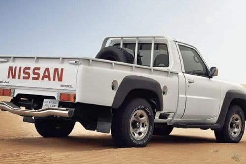 Nissan Patrol Pickup 2024 Back Side View Nissan Patrol Pickup 2024 Back Side View