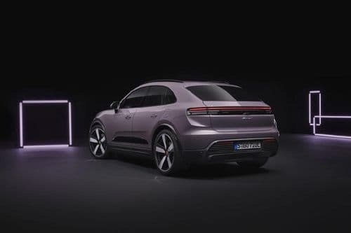Porsche Macan EV 2024 Right Side Back View Porsche Macan EV 2024 Right Side Back View
