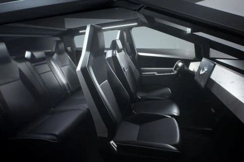 Tesla Cybertruck 2024 Rear Seat Tesla Cybertruck 2024 Rear Seat