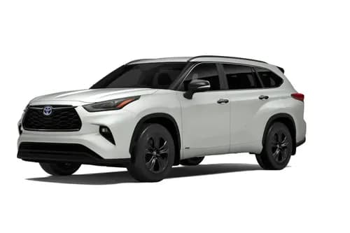 Toyota Highlander Hybrid 2024 Left Side Front View Toyota Highlander Hybrid 2024 Left Side Front View