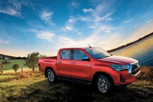 Toyota Hilux 2024 Right Side Front view Toyota Hilux 2024 Right Side Front view