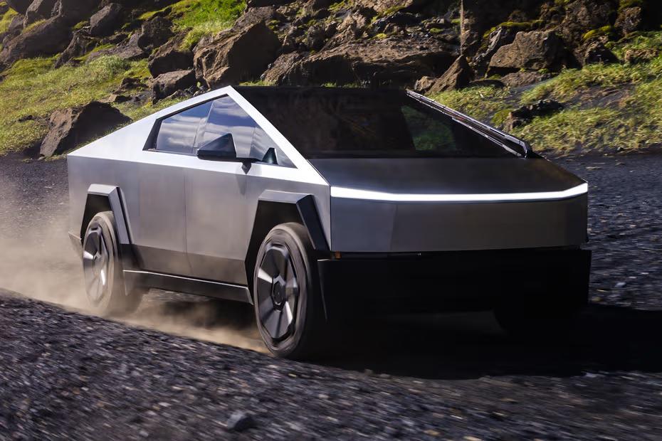Tesla Cybertruck 2026 Front Left Profile Angle Tesla Cybertruck 2026 Front Left Profile Angle