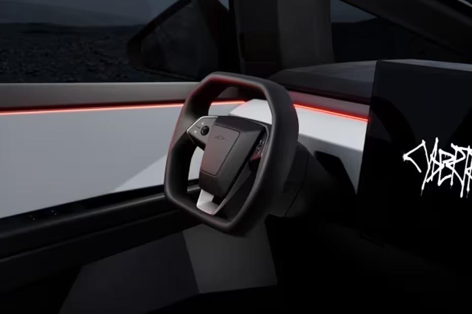 Tesla Cybertruck 2026 Steering Wheel Horn Pad with Brand Emblem Tesla Cybertruck 2026 Steering Wheel Horn Pad with Brand Emblem