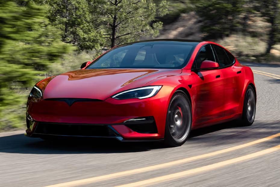 Tesla Model S 2026 Front Left Exterior Angle View Tesla Model S 2026 Front Left Exterior Angle View