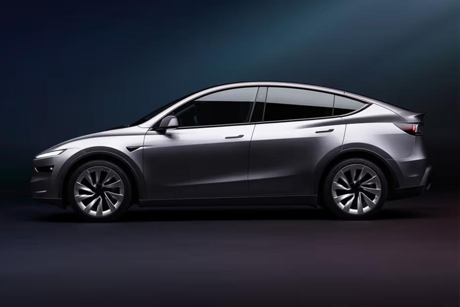 Tesla Model Y 2026 Left Side Profile with Alloy Wheels Tesla Model Y 2026 Left Side Profile with Alloy Wheels