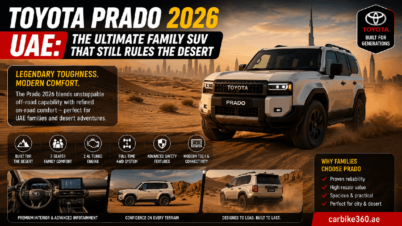 Toyota Prado 2026 UAE: The Ultimate Family SUV That Still Rules the Desert Toyota Prado 2026 UAE: The Ultimate Family SUV That Still Rules the Desert
