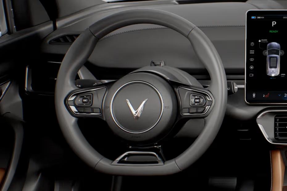 VINFAST VF8 2026 Steering Wheel with Illuminated Brand Logo VINFAST VF8 2026 Steering Wheel with Illuminated Brand Logo