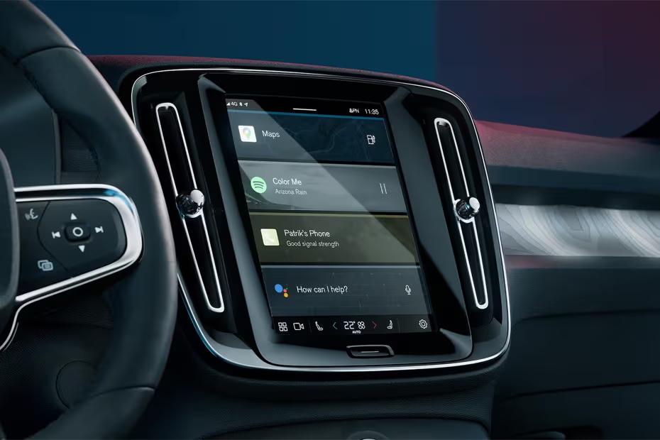 Volvo C40 Recharge 2026 floating touchscreen infotainment system Volvo C40 Recharge 2026 floating touchscreen infotainment system