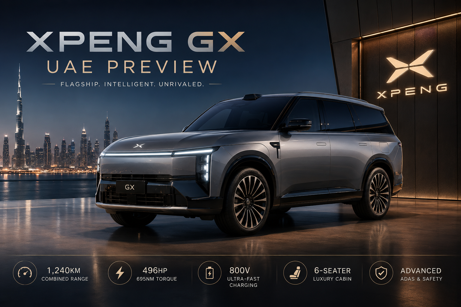 XPENG GX UAE Preview: Flagship 6-Seater SUV Arrives Before Launch XPENG GX UAE Preview: Flagship 6-Seater SUV Arrives Before Launch