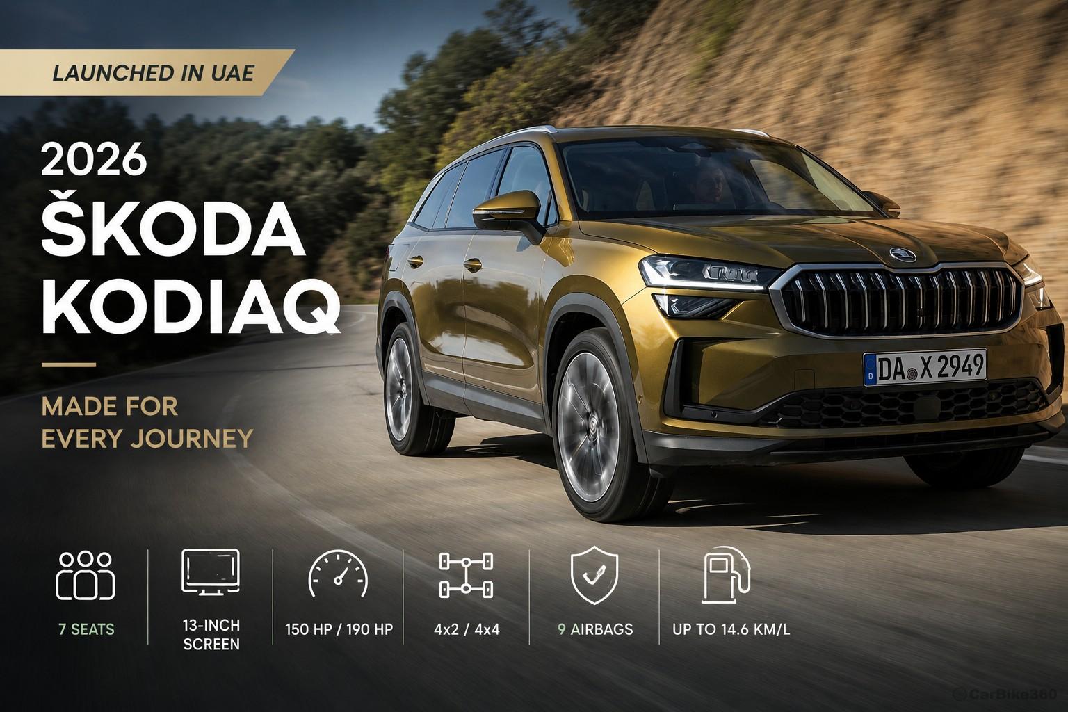 2026 Skoda Kodiaq Debuts in UAE With New Design and Advanced Features 2026 Skoda Kodiaq Debuts in UAE With New Design and Advanced Features