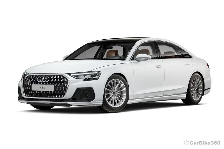 Audi A8 2026 Sedan Glacier White Metallic Colour