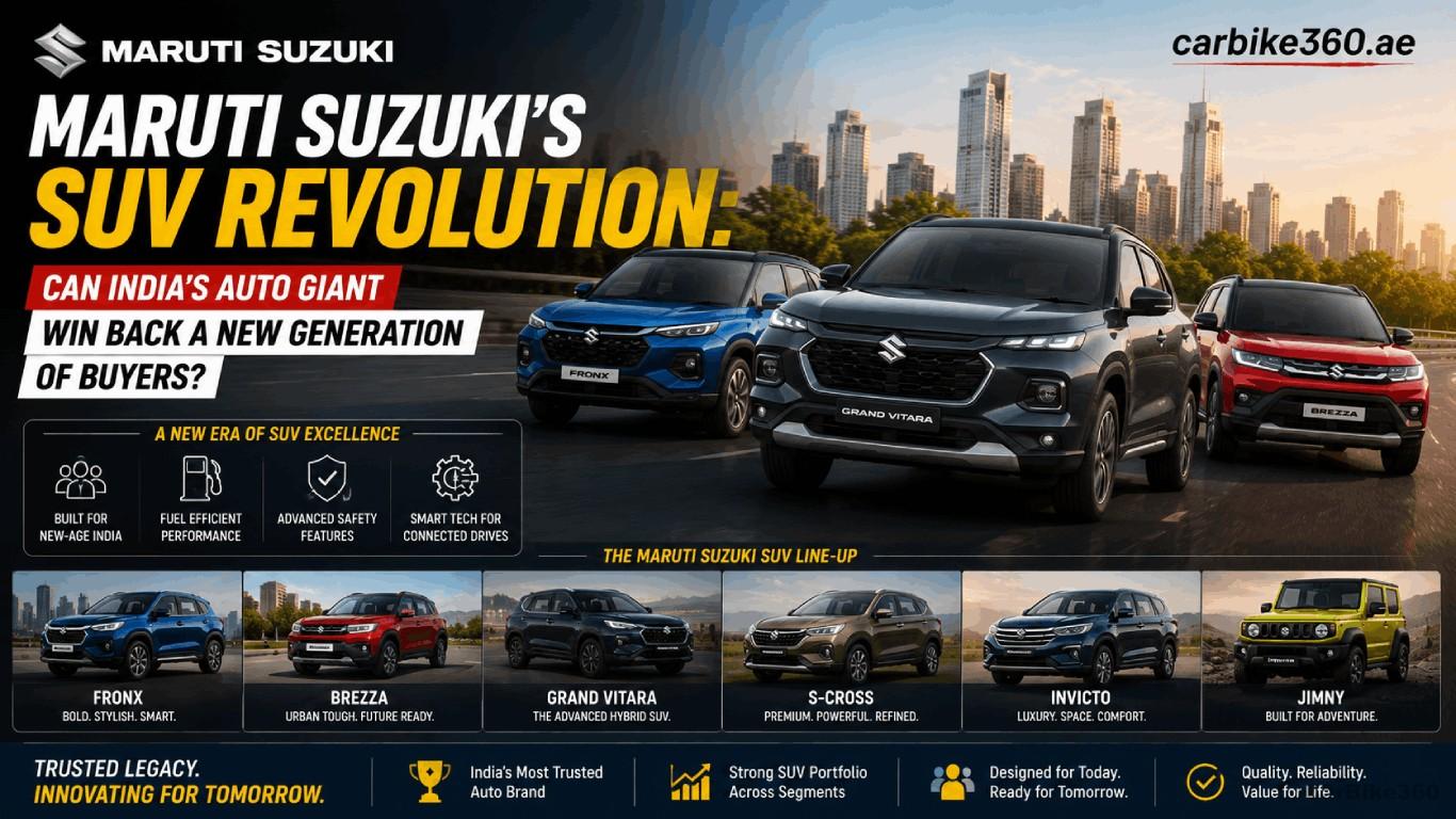 Maruti Suzuki’s SUV Revolution: Can India’s Auto Giant Win Back a New Generation of Buyers? Maruti Suzuki’s SUV Revolution: Can India’s Auto Giant Win Back a New Generation of Buyers?
