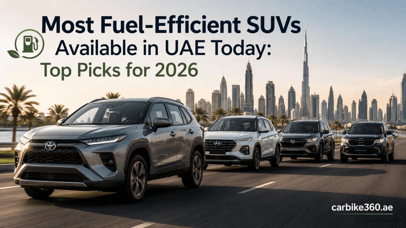 Most Fuel-Efficient SUVs Available in UAE Today: Top Picks for 2026 Most Fuel-Efficient SUVs Available in UAE Today: Top Picks for 2026