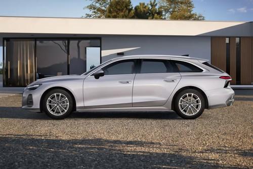 Audi A6 Avant 2026 Sedan left side profile with alloy wheels Audi A6 Avant 2026 Sedan left side profile with alloy wheels