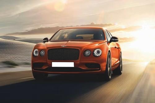 Bentley Flying Spur 2027 Sedan front high angle view Bentley Flying Spur 2027 Sedan front high angle view