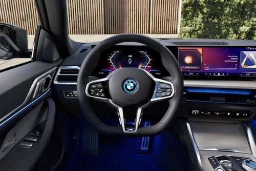 BMW i4 Grey Sedan Steering Wheel Horn Pad with brand emblem BMW i4 Grey Sedan Steering Wheel Horn Pad with brand emblem