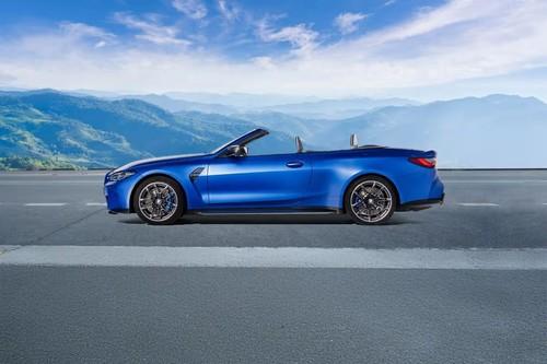 BMW M4 Convertible left side profile with alloy wheels BMW M4 Convertible left side profile with alloy wheels