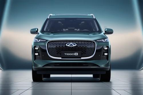 Chery Tiggo 8 2026 SUV Front View With LED Headlights Chery Tiggo 8 2026 SUV Front View With LED Headlights