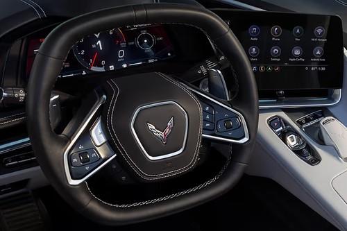 Chevrolet Corvette 2026 Coupe Steering Wheel Horn Pad with brand emblem Chevrolet Corvette 2026 Coupe Steering Wheel Horn Pad with brand emblem