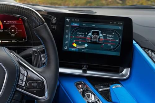 Chevrolet Corvette E-Ray 2026 Coupe Floating Touchscreen Infotainment System Chevrolet Corvette E-Ray 2026 Coupe Floating Touchscreen Infotainment System