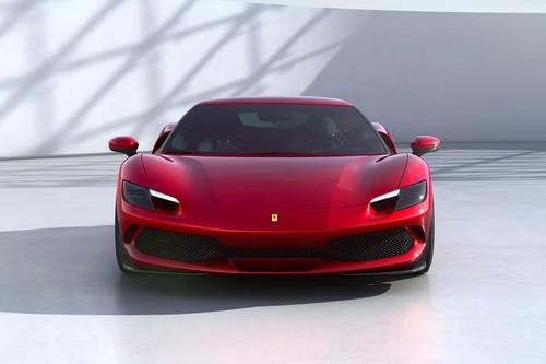 Ferrari 296 GTB 2026 Rosso Scuderia Coupe front view with LED Headlights Ferrari 296 GTB 2026 Rosso Scuderia Coupe front view with LED Headlights