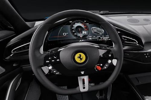 Ferrari Purosangue 2026 SUV Steering Wheel Horn Pad with brand emblem Ferrari Purosangue 2026 SUV Steering Wheel Horn Pad with brand emblem
