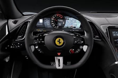 Ferrari Roma 2026 Coupe Steering Wheel Horn Pad with brand emblem Ferrari Roma 2026 Coupe Steering Wheel Horn Pad with brand emblem