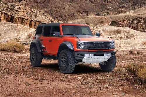 Ford Bronco Raptor 2026 Code Orange SUV Front Fender with Wheel Arch Cladding Ford Bronco Raptor 2026 Code Orange SUV Front Fender with Wheel Arch Cladding