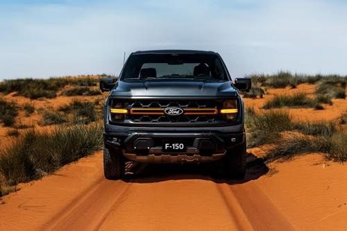 Ford F-150 Raptor 2025 Pickup Truck Front View With LED Headlights Ford F-150 Raptor 2025 Pickup Truck Front View With LED Headlights