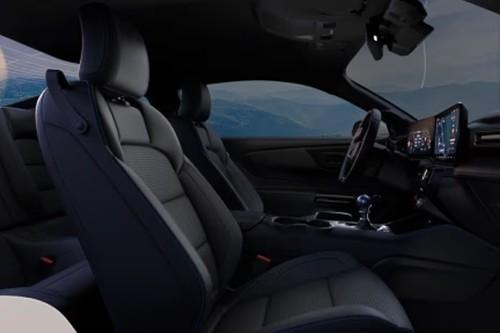 Ford Mustang 2026 Coupe Interior Front Seats View from the Passenger Side Cabin Ford Mustang 2026 Coupe Interior Front Seats View from the Passenger Side Cabin