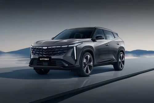 Geely Cityray 2026 SUV front left side angle view on city street Geely Cityray 2026 SUV front left side angle view on city street