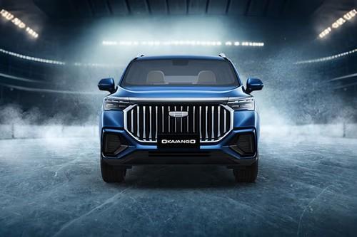 Geely Okavango 2026 SUV Front View with LED Headlights Geely Okavango 2026 SUV Front View with LED Headlights